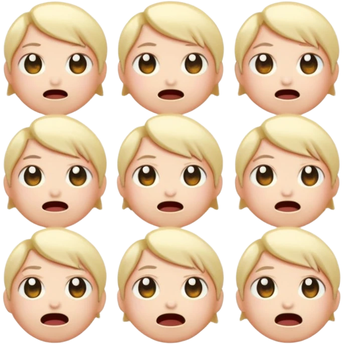 Create anime-inspired emoji faces in a soft Genshin Impact–style.
Expressive glossy eyes, smooth clean linework.
Moods: happy, shocked, crying, angry, smug, excited.
Pastel colors with soft glow.
Clear at small sizes, transparent background. emoji