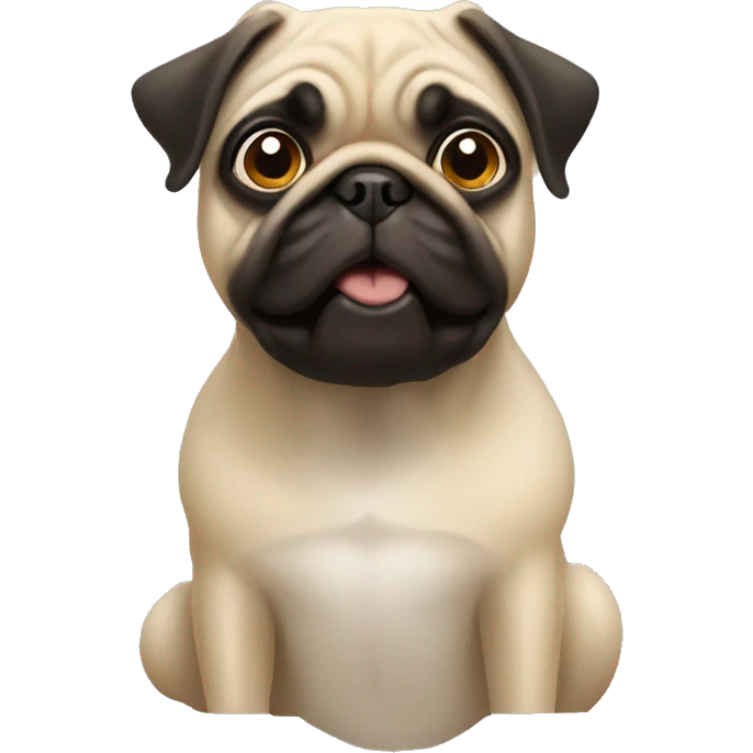 Two pugs emoji