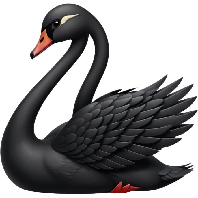 Black swan emoji