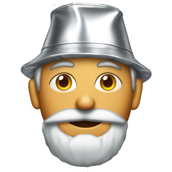 man in Tin foil hat emoji