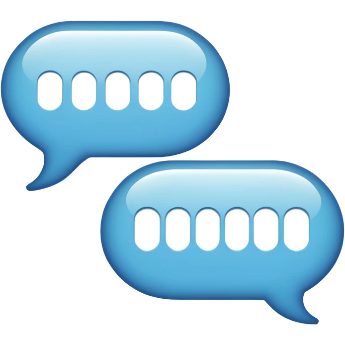 2 speak bubbles emoji