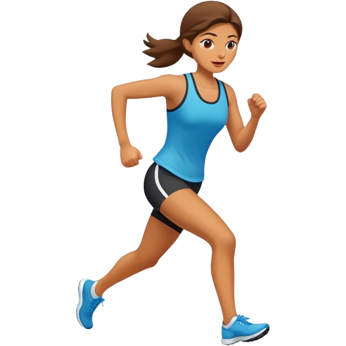 Femme qui court  emoji