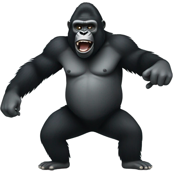 Gorilla dancing emoji