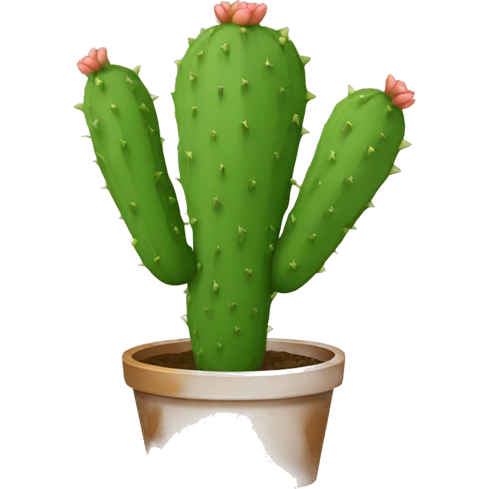round Nopal without pot emoji
