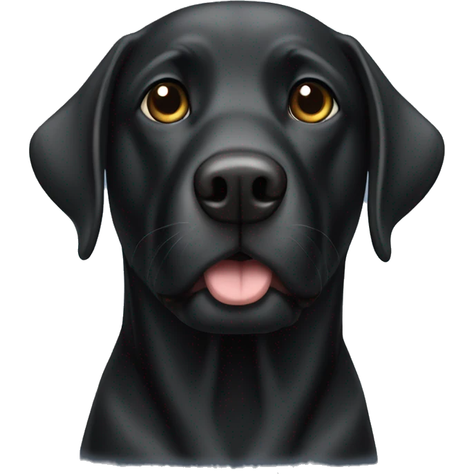 black lab  emoji