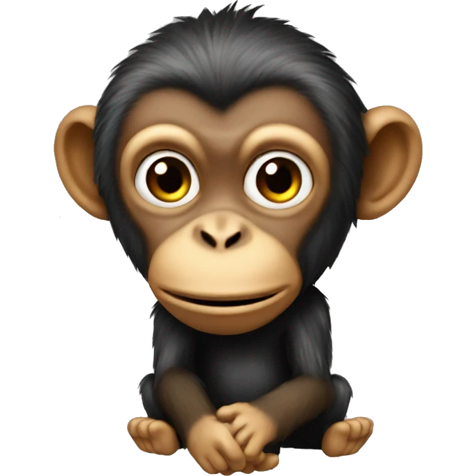Monkey do a like emoji