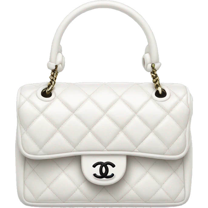 White Chanel bag  emoji
