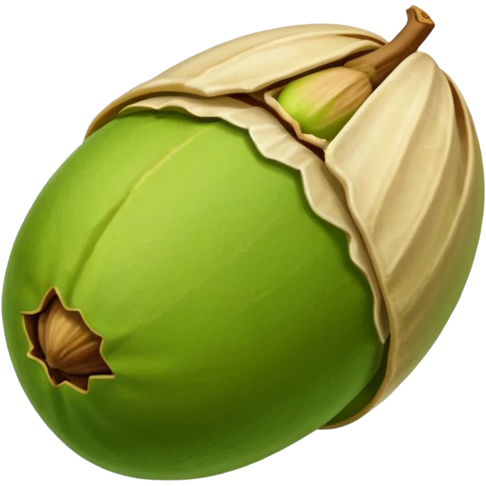 pistachio with shall emoji