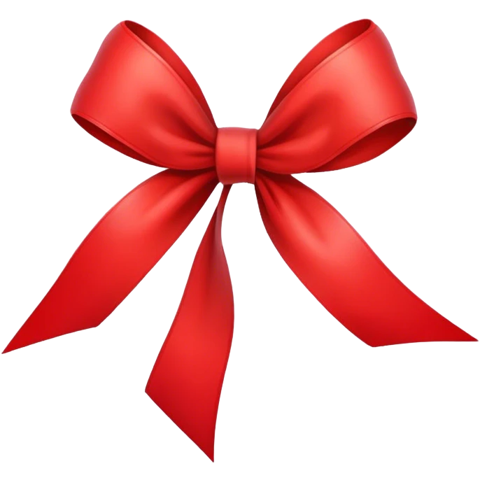 Red bow emoji