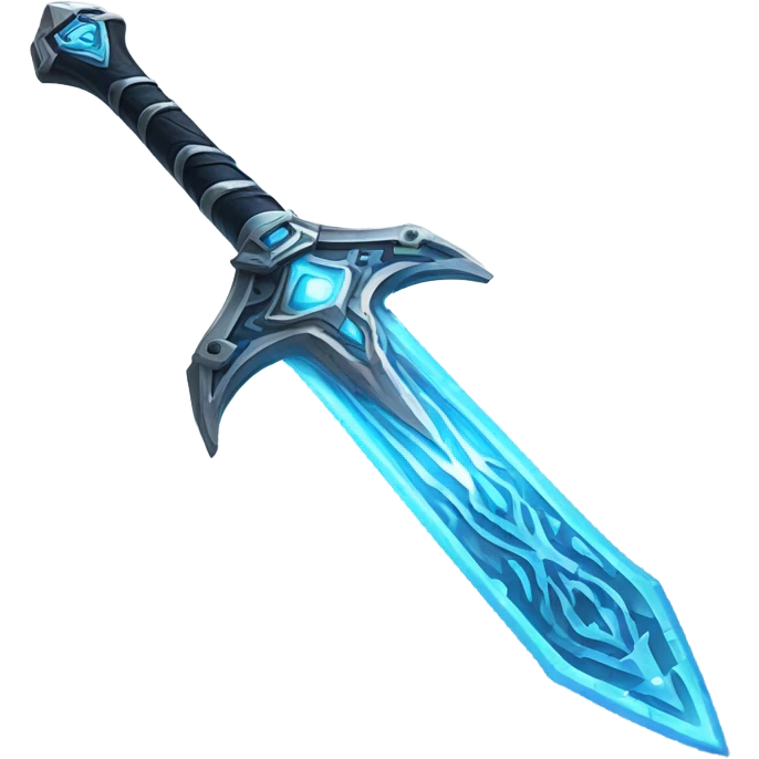 sci-fi sword-with-blue-ray-blade emoji