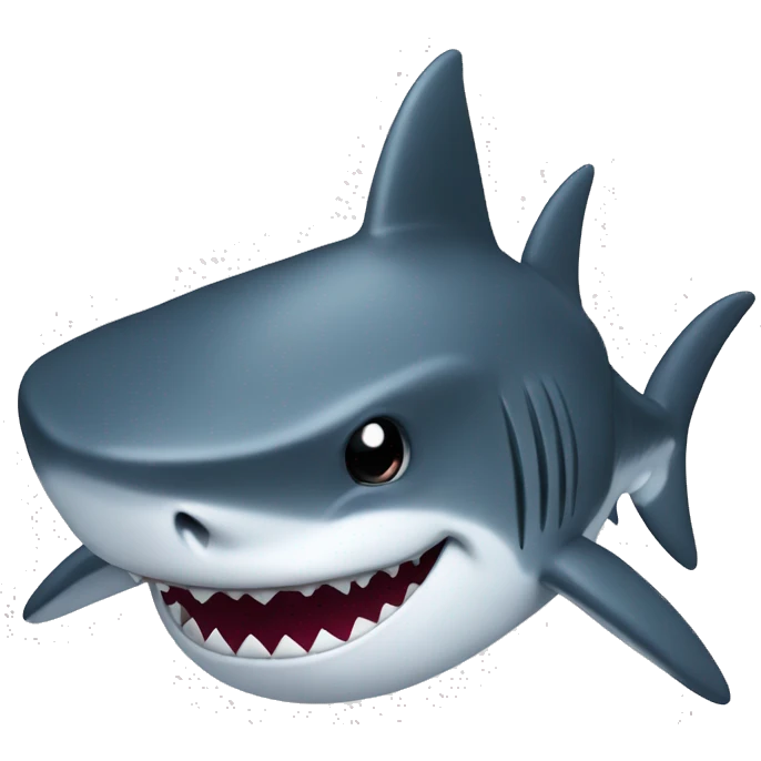 Shark wo with a top hat emoji