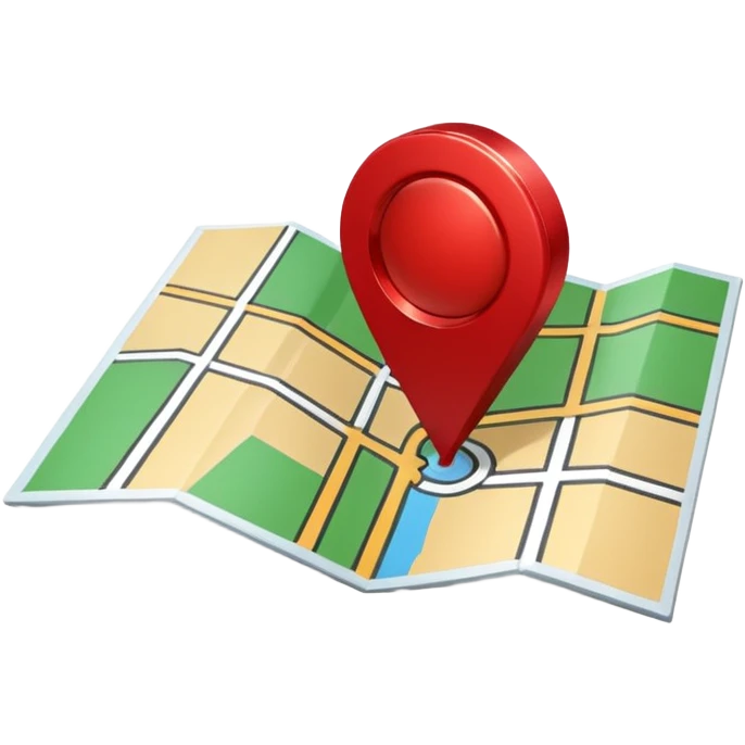 Location Marker on a map emoji | AI Emoji Generator