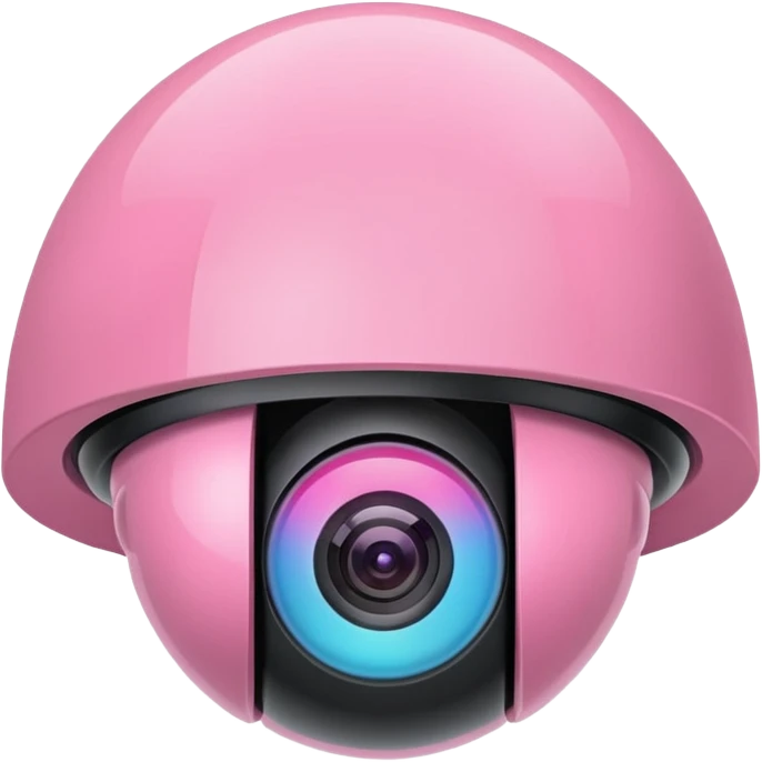 Security Camera pink  emoji