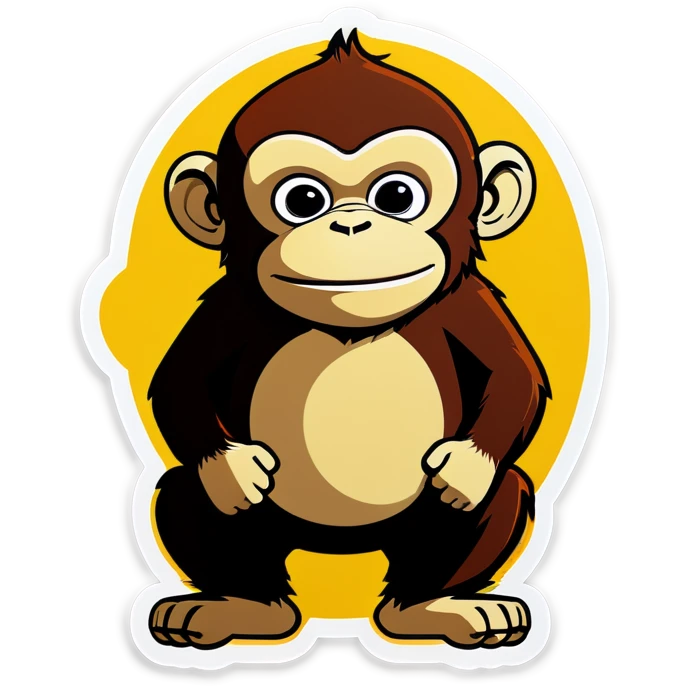Fat monkey emoji