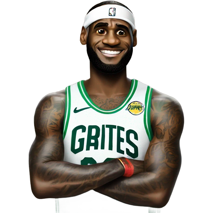 LeBron James with sprite emoji