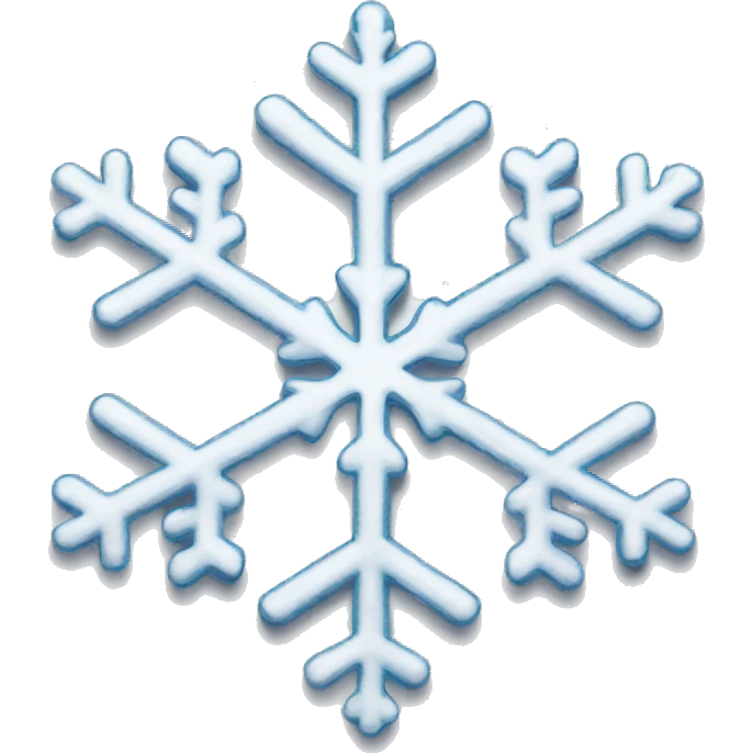 christmas snowflake emoji