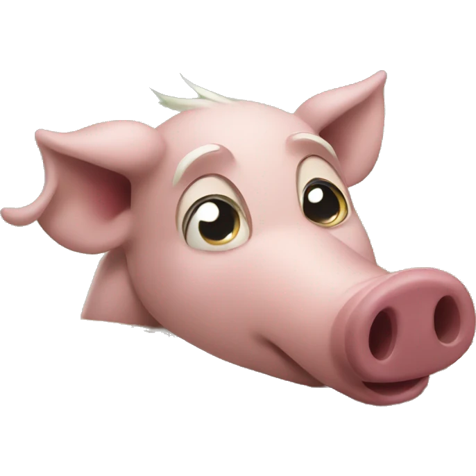 Hog Log Talking emoji