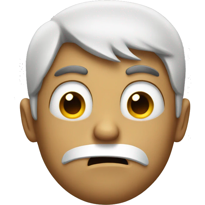 Super grossed out face emoji