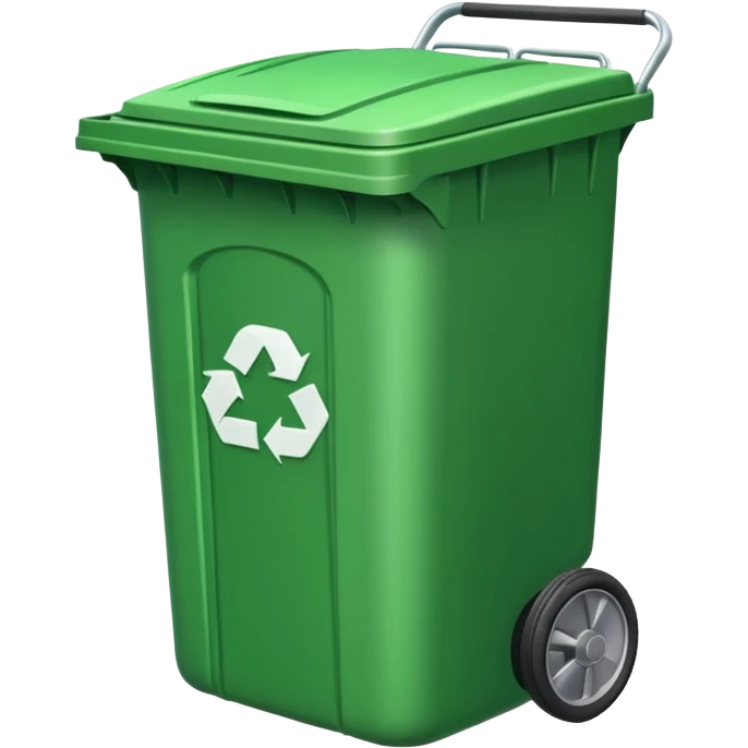 Green wheely bin emoji