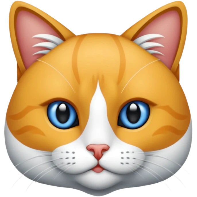 Kral bir beyaz kedi emoji