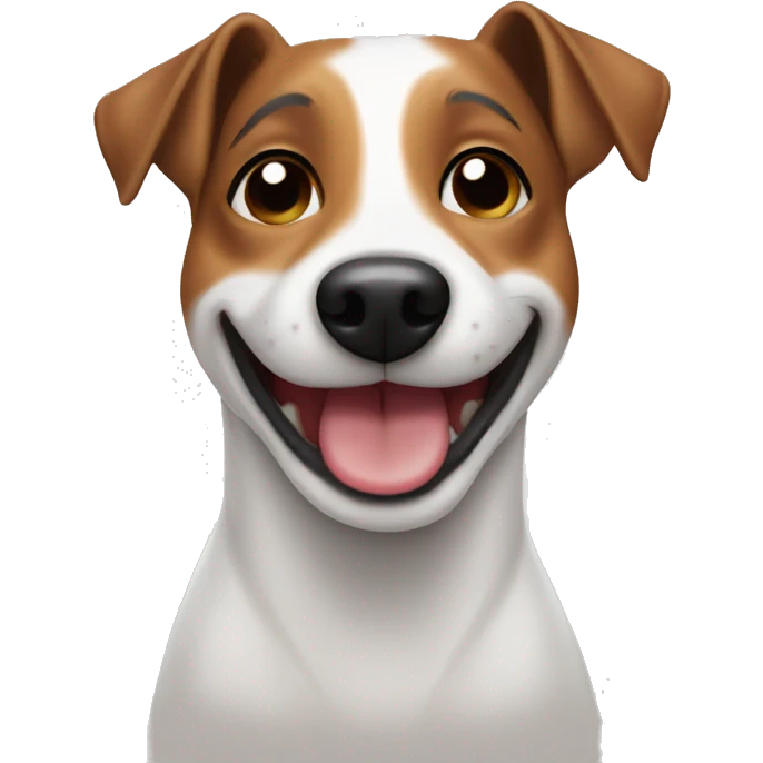 Winking Jack Russell emoji