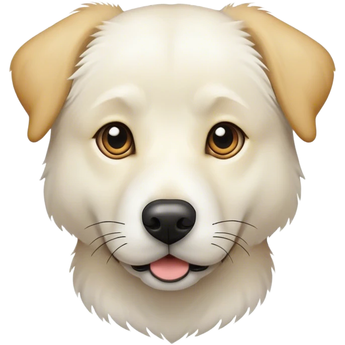 White lab mix emoji