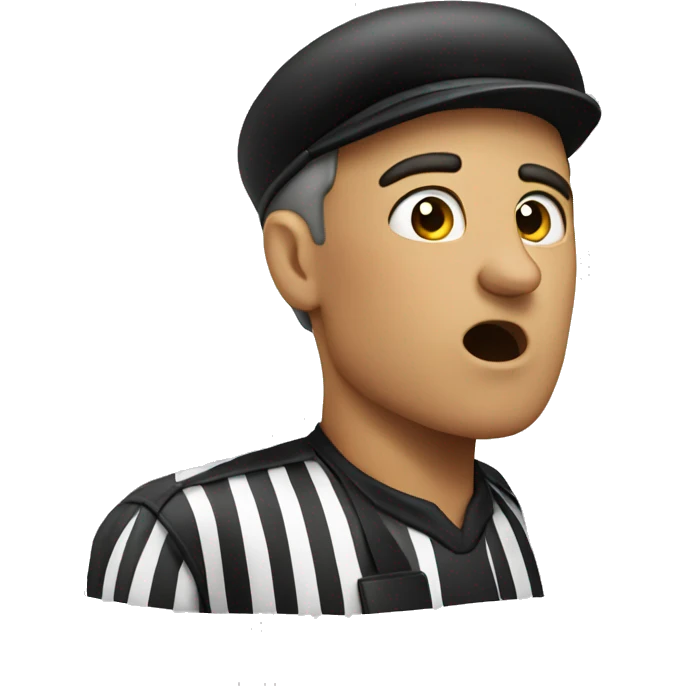 referee whistling emoji