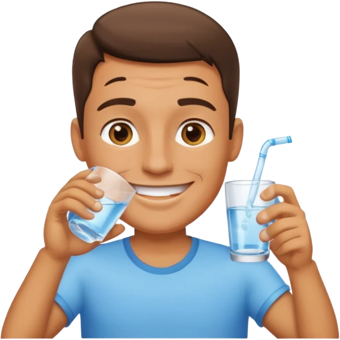 The drinking man emoji