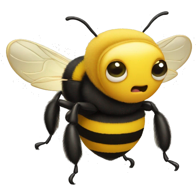 bumble bee nervous emoji