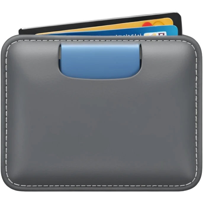 grey wallet emoji