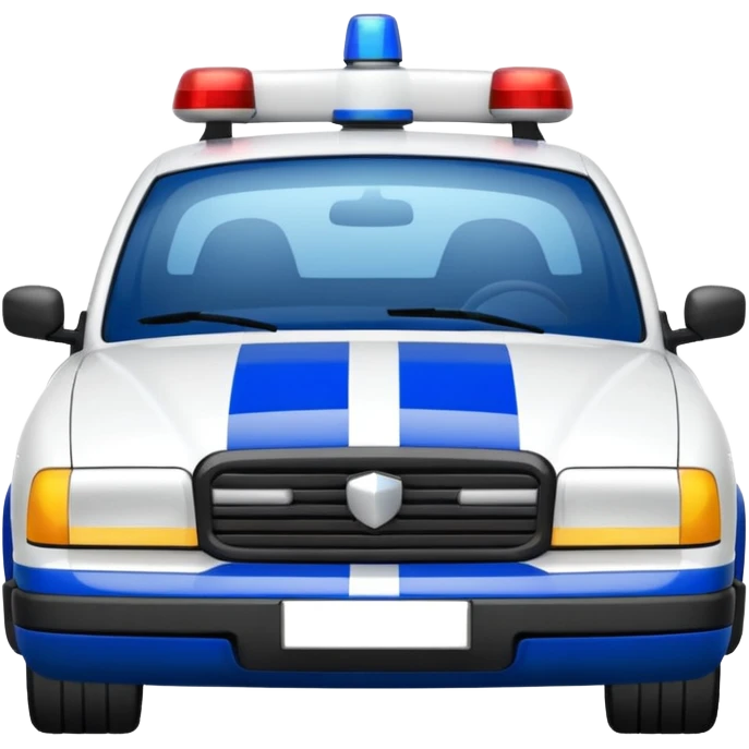 police car de face france emoji