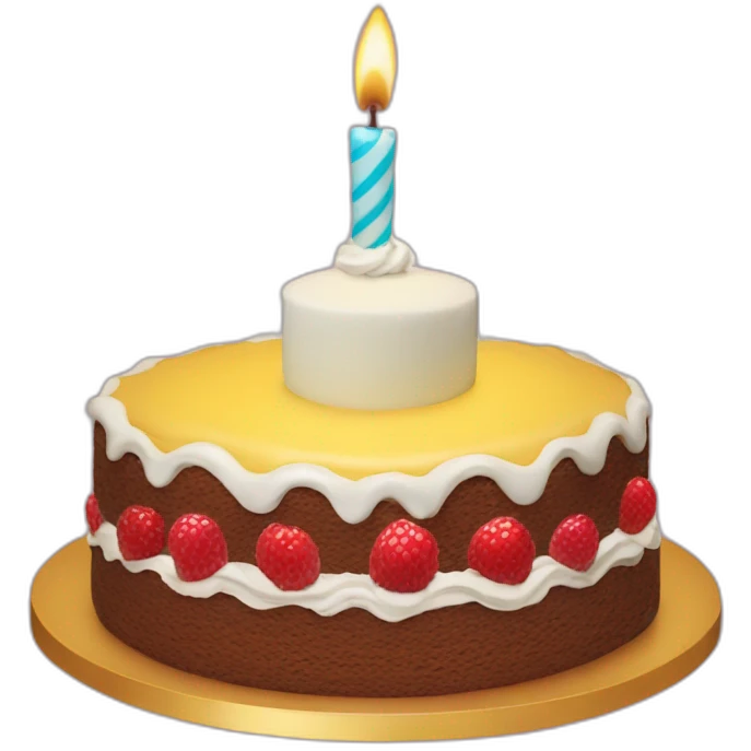 Anniversaire gâteau emoji