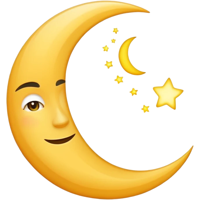 half moon emoji