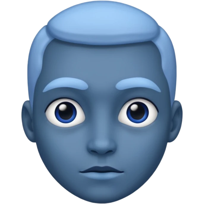 Bleu face emoji