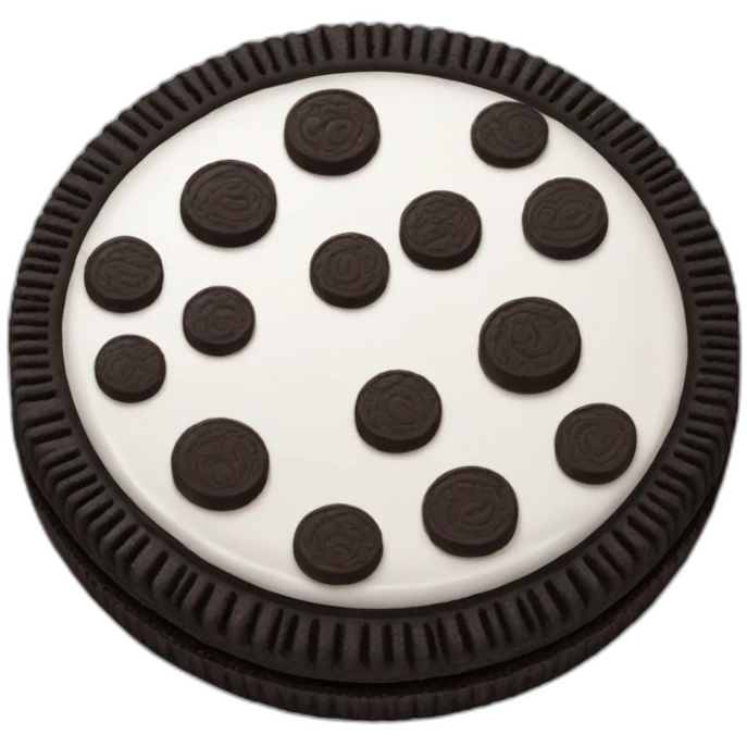 Oreo cookie emoji