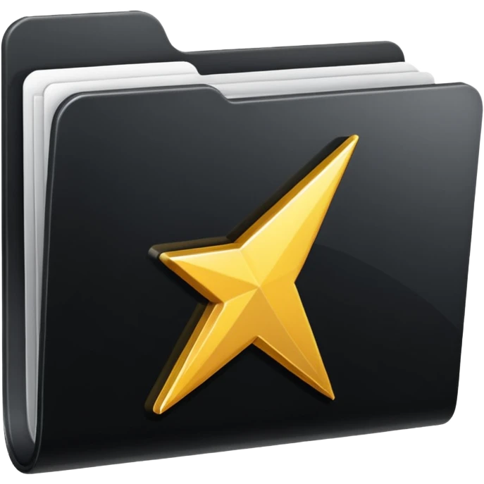 black folder flash file emoji
