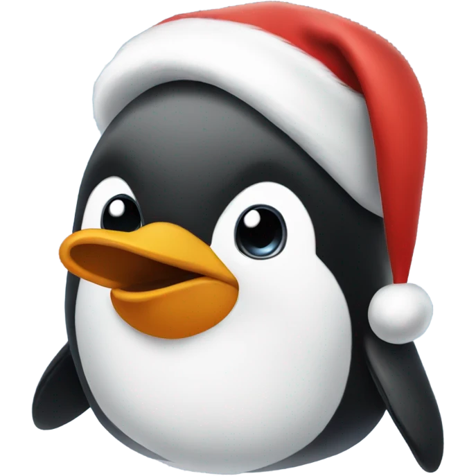 Santa penguin  emoji