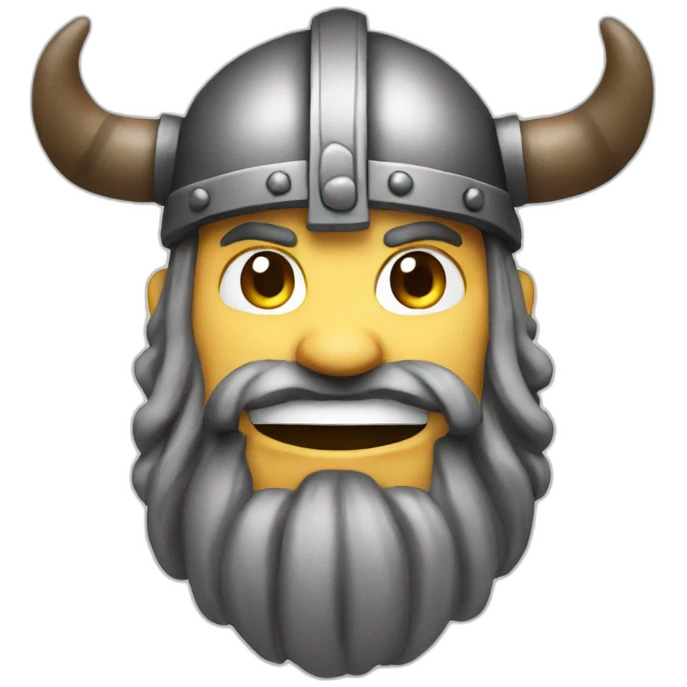 Happy stocky viking emoji