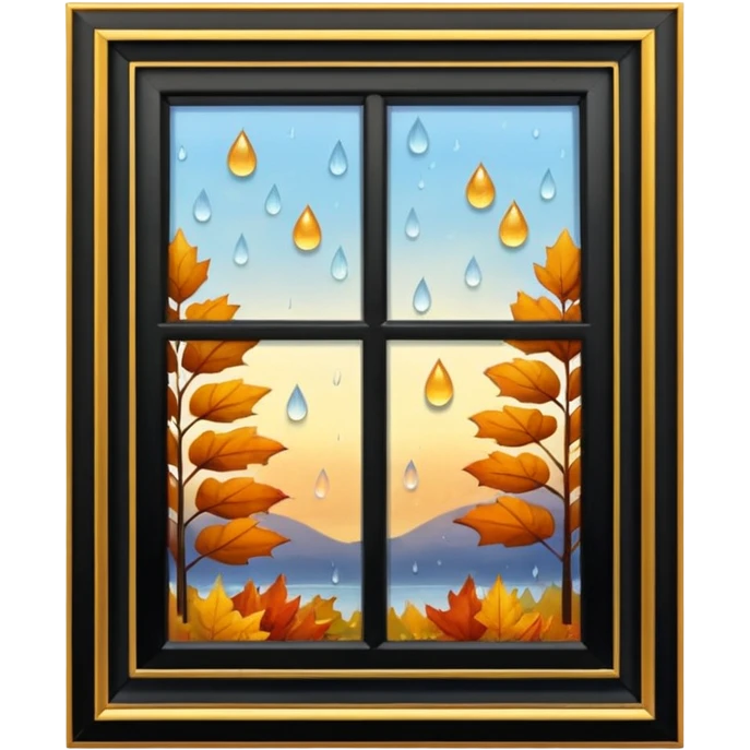 autumn window emoji