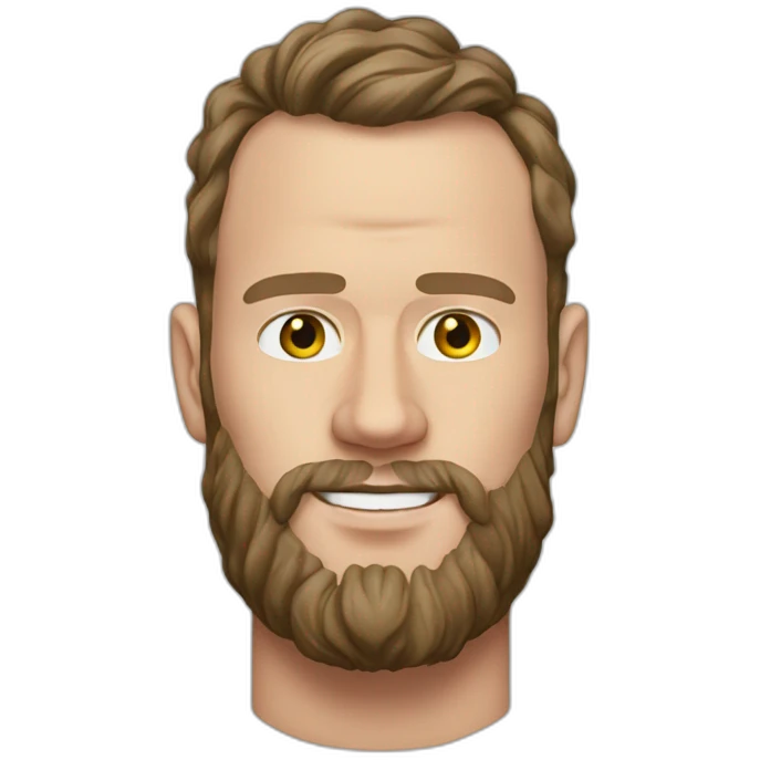 Jonathan Toews as beach bum with beard emoji