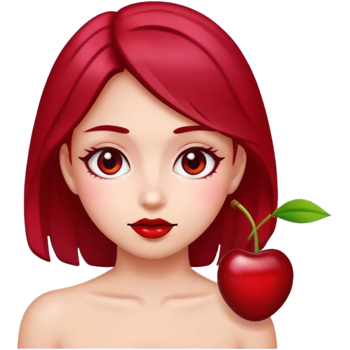 Cherry girl emoji