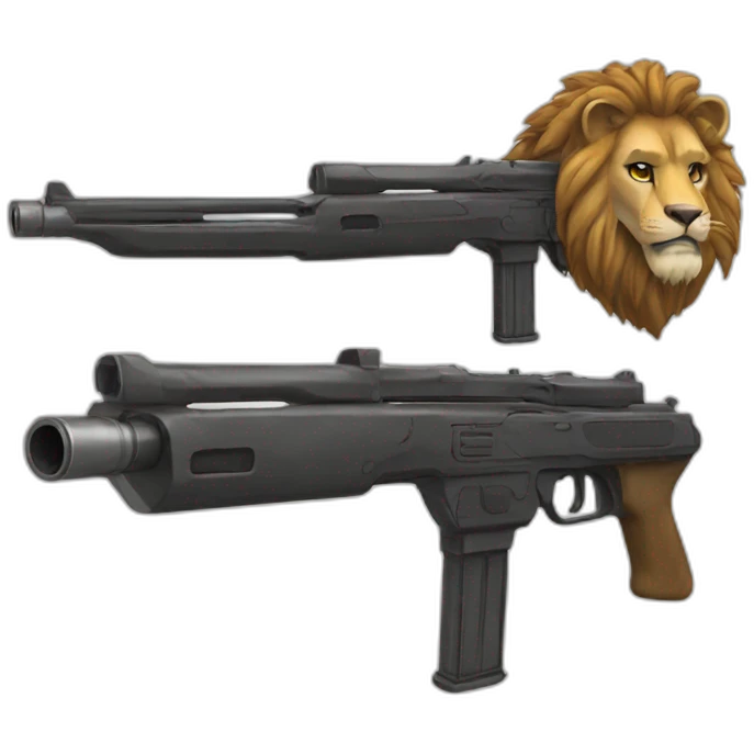 Lion gun  emoji