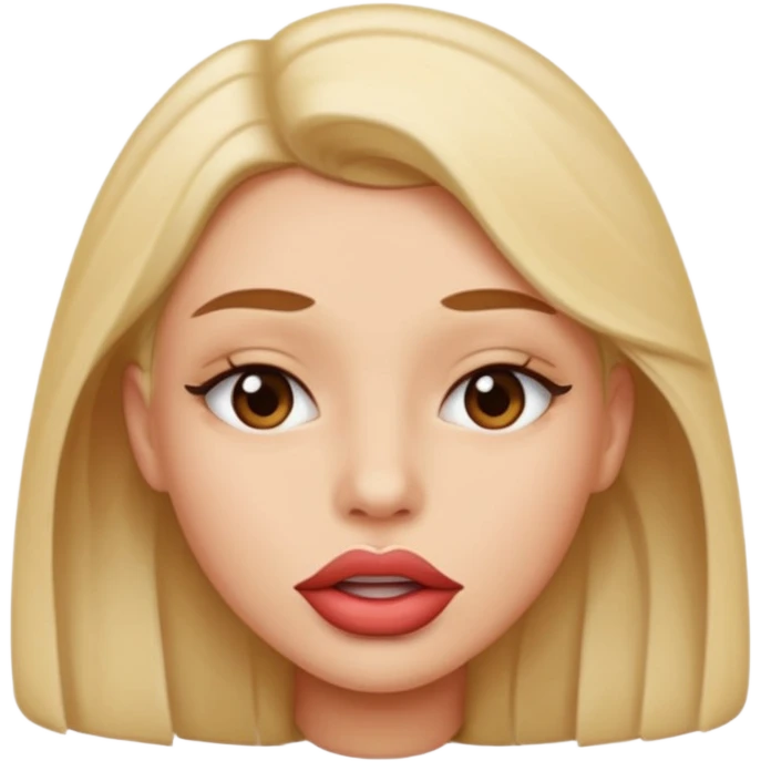 lip biting emoji