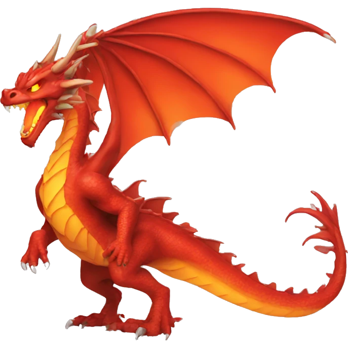 red dragon breathing fire emoji