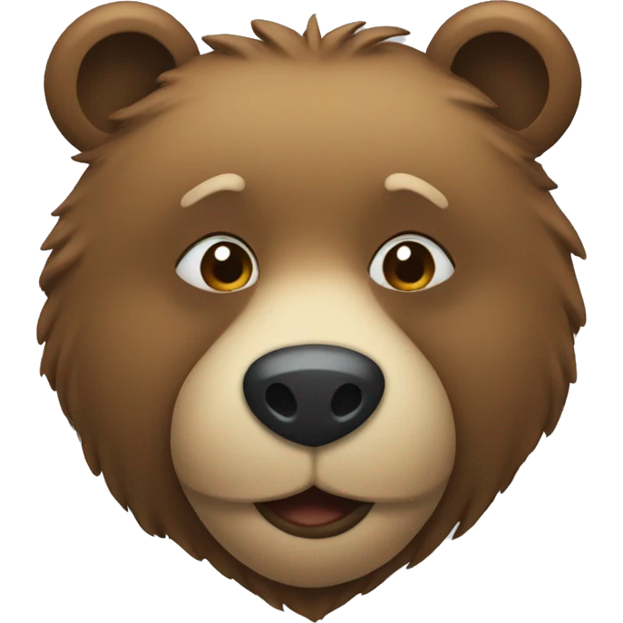 Love face with bear emoji