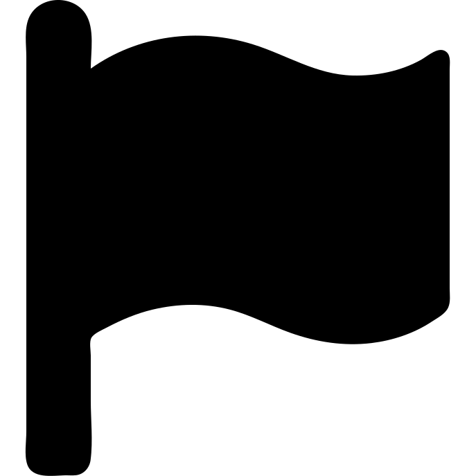 A flag, solid filled icon emoji