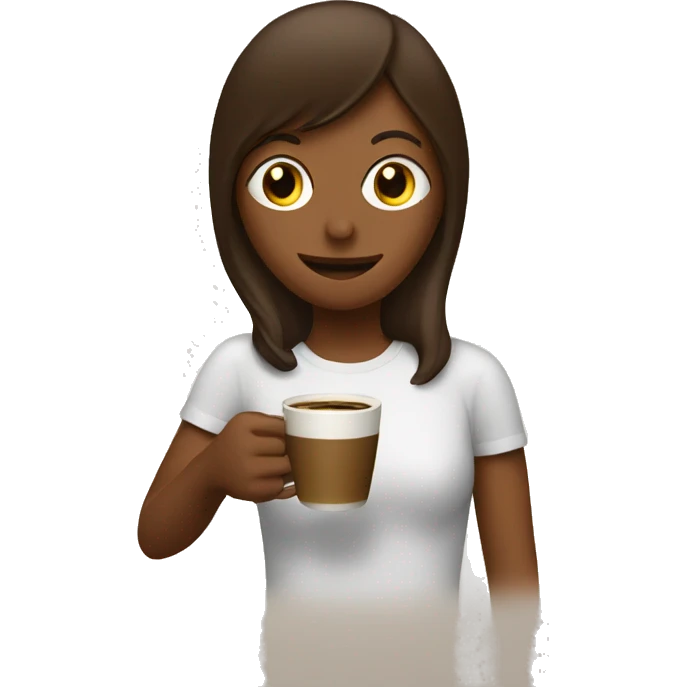 Coffee with person drinking it  emoji