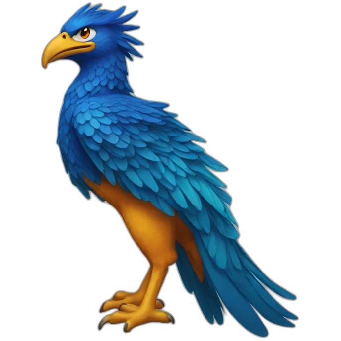 Bleu Phoenix emoji
