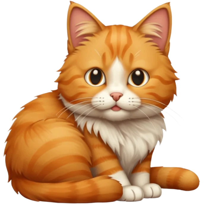 cat itching itself emoji
