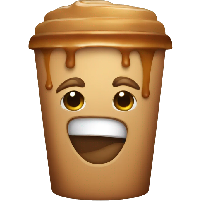 Caramel late coffee emoji